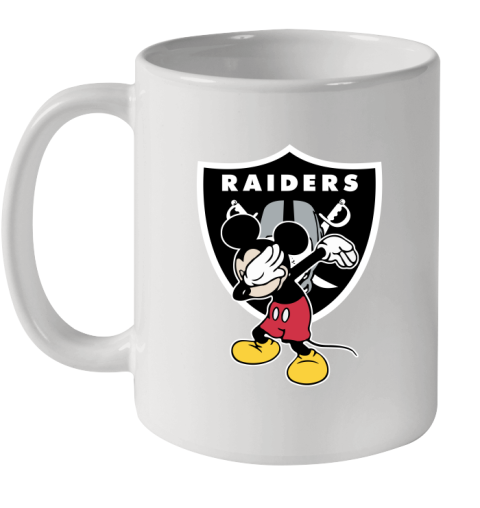 Oakland Raiders NFL Football Dabbing Mickey Disney Sports Ceramic Mug 11oz