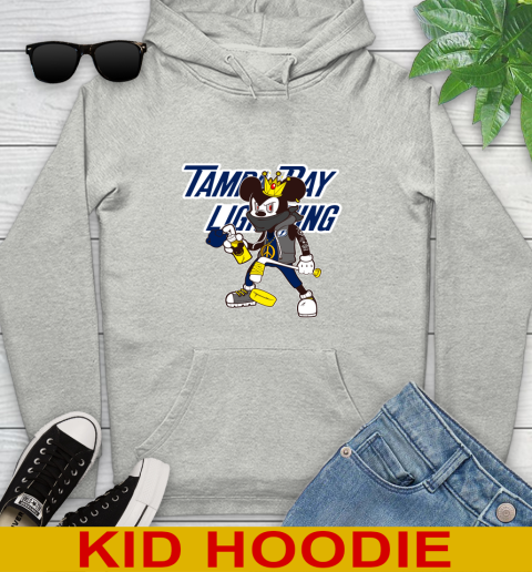 Tampa Bay Lightning NHL Hockey Mickey Peace Sign Sports Youth Hoodie