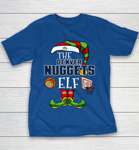 Denver Nuggets Christmas ELF Funny NBA Youth T-Shirt 6