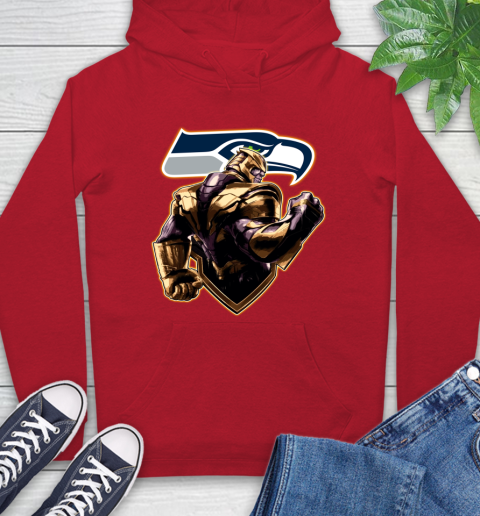 NFL Thanos Avengers Endgame Football Sports Seattle Seahawks Hoodie 10