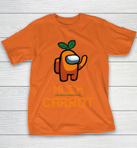 Among Us Shirt IM CARROT ORANGE AMONG A7 Youth T-Shirt 3