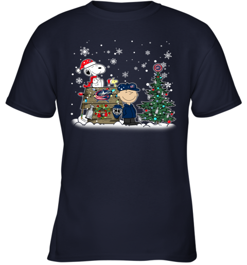 NHL Columbus Blue Jackets Snoopy Charlie Brown Woodstock Christmas Stanley Cup Hockey T Shirt 6Y6Bq0wVP2o youth t shirt 26 95 151514 front navy
