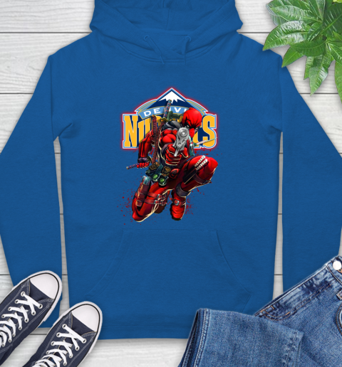 NBA Deadpool Marvel Comics Sports Basketball Denver Nuggets Hoodie 9
