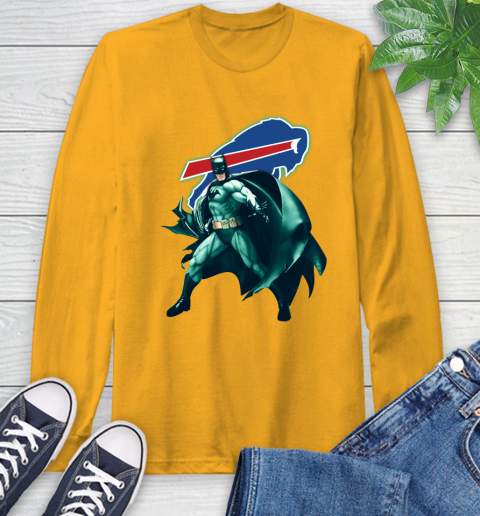 NFL Batman Football Sports Buffalo Bills Long Sleeve T-Shirt 3