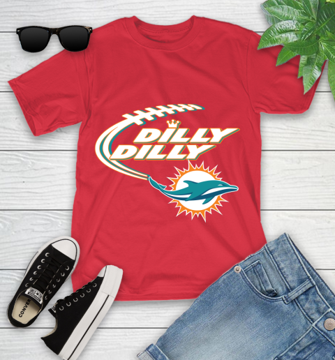 NFL Miami Dolphins Dilly Dilly Football Sports Youth T-Shirt 10