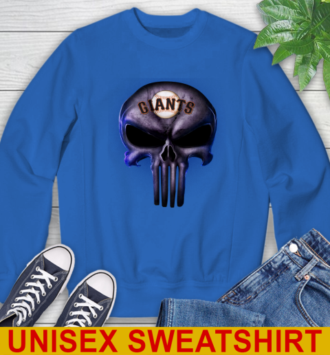San Francisco Giants MLB Baseball Punisher Skull Sports Sweatshirt 11