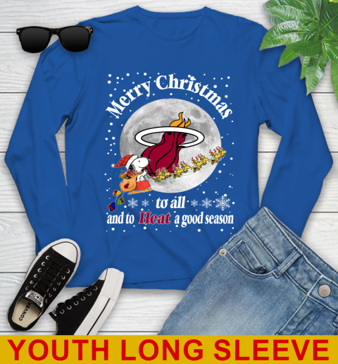 Miami Heat Merry Christmas To All And To Heat A Good Season NBA Basketball Sports Youth Long Sleeve 10