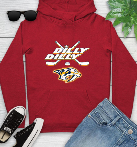 NHL Nashville Predators Dilly Dilly Hockey Sports Youth Hoodie 11