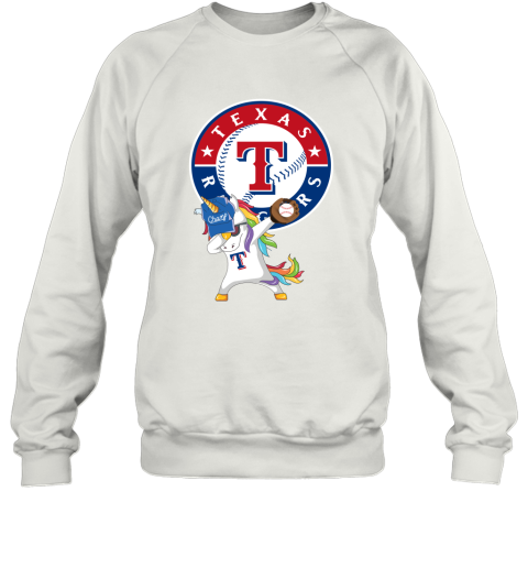 Hip Hop Dabbing Unicorn Flippin Love Texas Rangers Sweatshirt