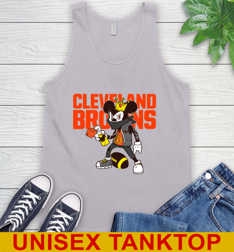 Cleveland Browns NFL Football Mickey Peace Sign Sports Tank Top 4