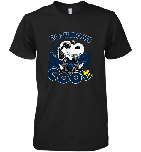 h149 dallas cowboys snoopy joe cool were awesome shirt premium guys tee 5 front black