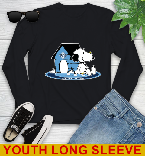 MLB Baseball Tampa Bay Rays Snoopy The Peanuts Movie Shirt Youth Long Sleeve 2