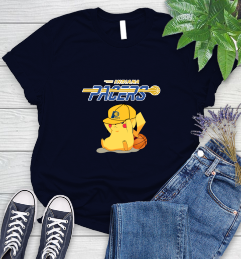 NBA Pikachu Basketball Sports Indiana Pacers Women's T-Shirt 3