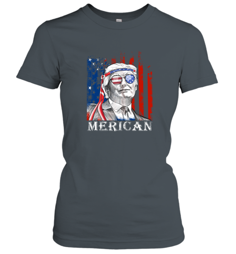 yl3e merica donald trump 4th of july american flag shirts ladies t shirt 20 front dark heather
