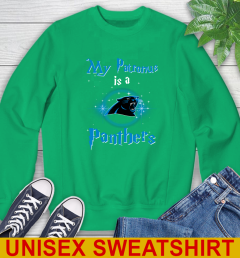 NFL Football Harry Potter My Patronus Is A Carolina Panthers Sweatshirt 8