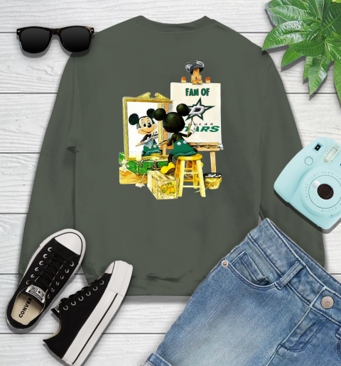 NHL Hockey Dallas Stars Mickey Drawing Shirt 112
