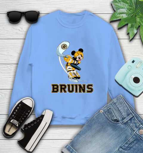 NHL Hockey Boston Bruins Cheerful Mickey Mouse Shirt Sweatshirt 11