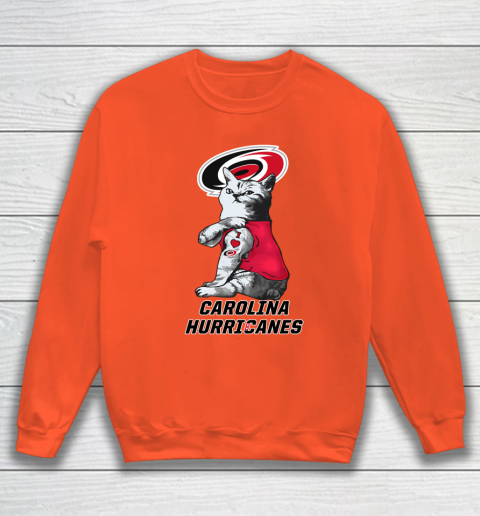 NHL My Cat Loves Carolina Hurricanes Hockey Sweatshirt 3