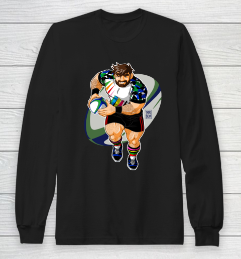 ADAM LIKES TO PLAY RUGBY LGBT Gay Pride Long Sleeve T-Shirt