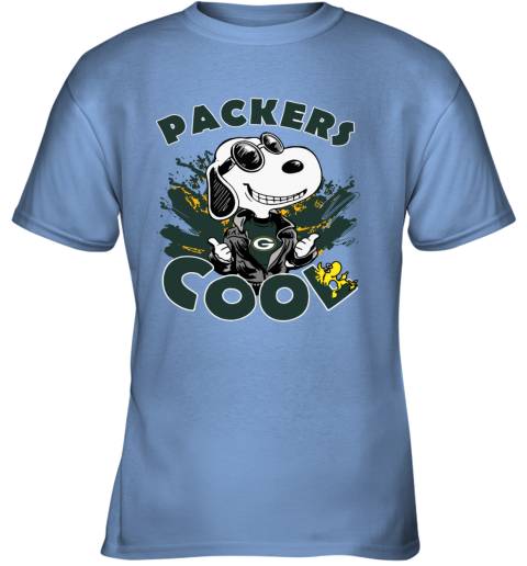 Green Bay Packers Snoopy Joe Cool We're Awesome Youth T-Shirt 