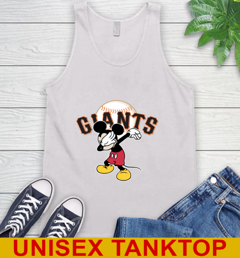 San Francisco Giants MLB Baseball Dabbing Mickey Disney Sports Tank Top