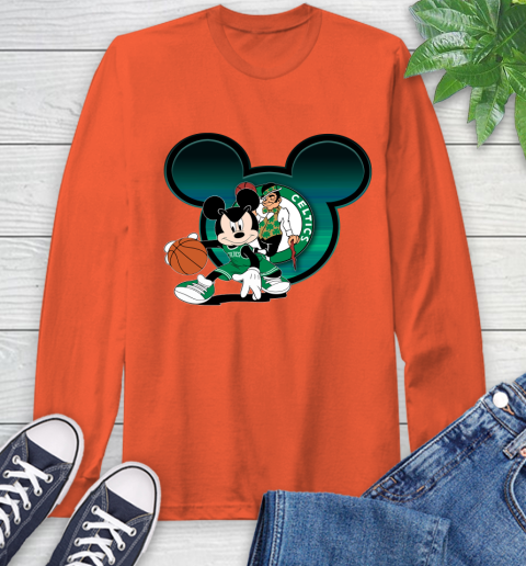 NBA Boston Celtics Mickey Mouse Disney Basketball Long Sleeve T-Shirt 5