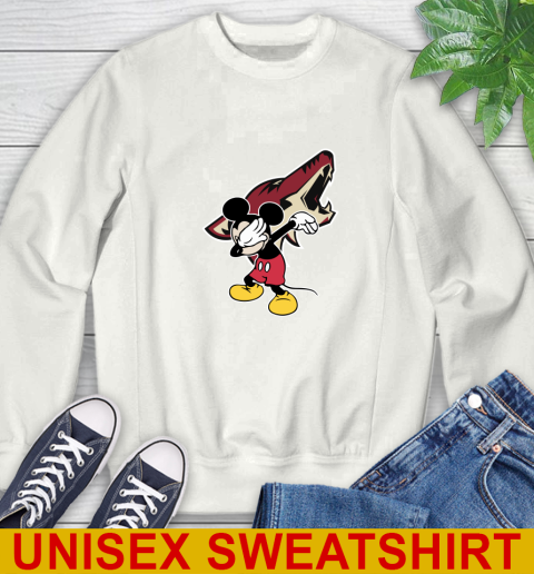 Arizona Coyotes NHL Hockey Dabbing Mickey Disney Sports Sweatshirt