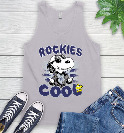 MLB Baseball Colorado Rockies Cool Snoopy Shirt Tank Top 3