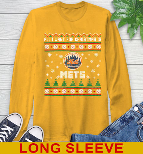 MLB All I Want For Christmas Is New York Mets Baseball Sports 56
