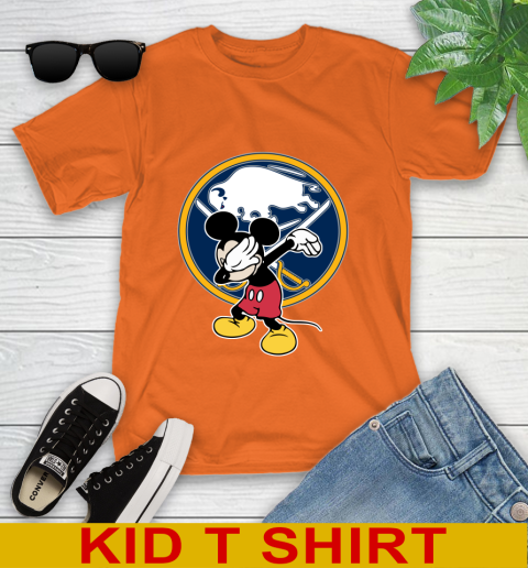 Buffalo Sabres NHL Hockey Dabbing Mickey Disney Sports Youth T-Shirt 7