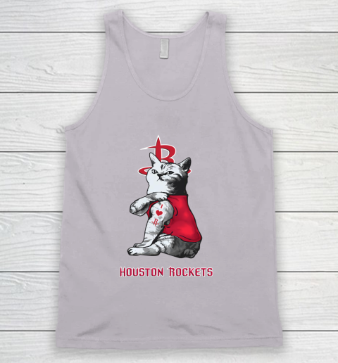 NBA Basketball My Cat Loves Houston Rockets Tank Top 3