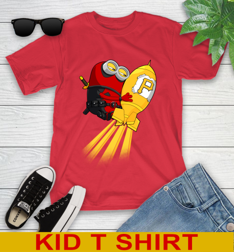 MLB Baseball Pittsburgh Pirates Deadpool Minion Marvel Shirt Youth T-Shirt 11