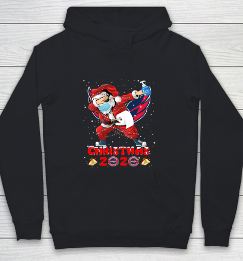 Washington Capitals Funny Santa Claus Dabbing Christmas 2020 NHL Youth Hoodie