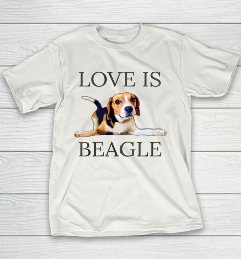 Dog Mom Shirt Beagle Shirt Women Men Kids Dog Mom Dad Love Is Pet Gift Youth T-Shirt