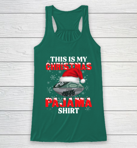 New York Jets This Is My Christmas Pajama Shirt NFL Racerback Tank 5