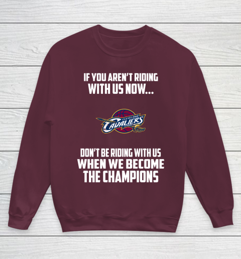 NBA Cleveland Cavaliers Basketball We Become The Champions Youth Sweatshirt 4