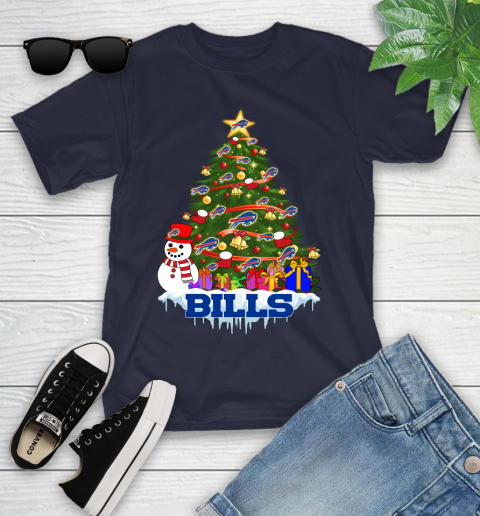 Buffalo Bills Merry Christmas NFL Football Sports Youth T-Shirt 3