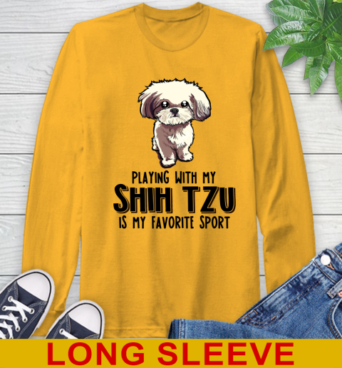 Playing with my shih tzu is my favorite sport 48