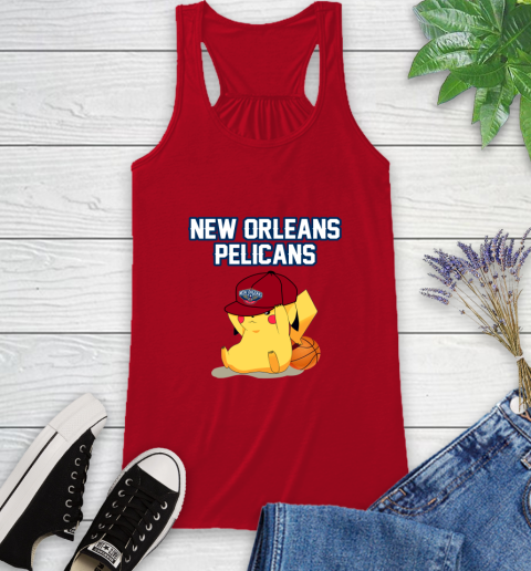 NBA Pikachu Basketball Sports New Orleans Pelicans Racerback Tank 6