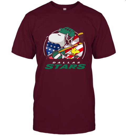 swk3-dallas-stars-ice-hockey-snoopy-and-woodstock-nhl-jersey-t-shirt-60-front-maroon-480px