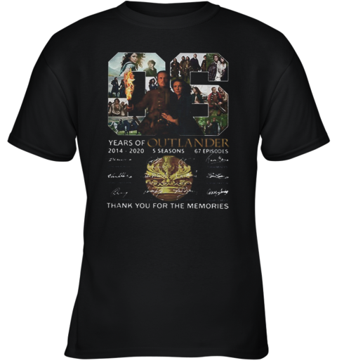 06 Years Of Outlander 2014 2020 Signatures Youth T-Shirt