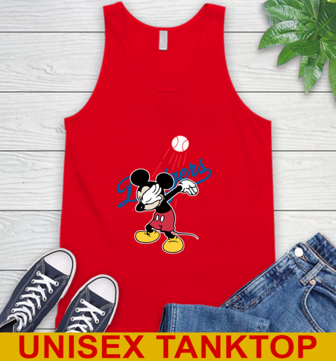 Los Angeles Dodgers MLB Baseball Dabbing Mickey Disney Sports Tank Top 6