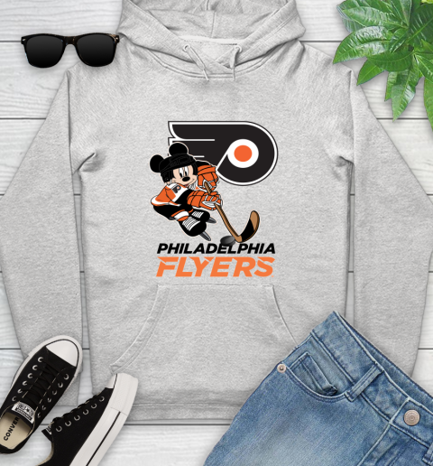 NHL Philadelphia Flyers Mickey Mouse Disney Hockey T Shirt Youth Hoodie