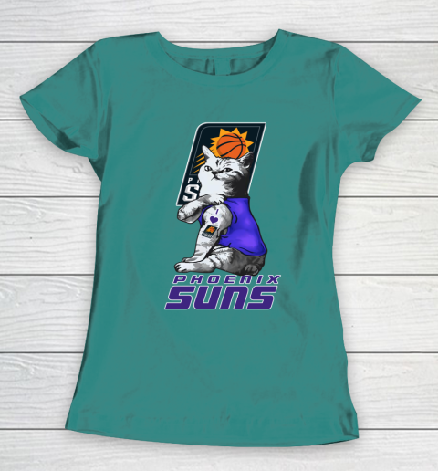 NBA Basketball My Cat Loves Phoenix Suns Women's T-Shirt 10