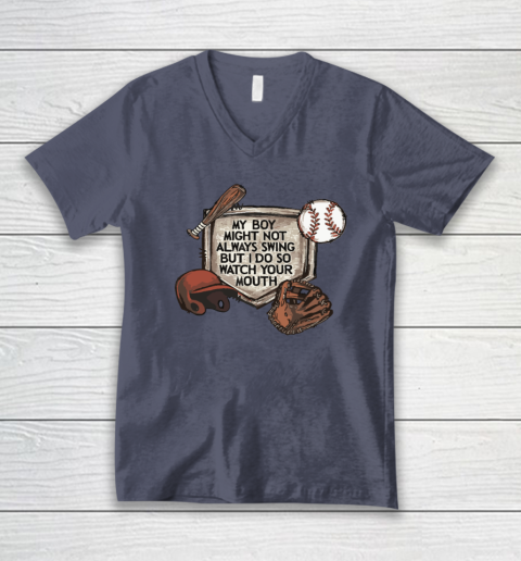 My Boy Might Not Always Swing But I Do So Watch V-Neck T-Shirt 6