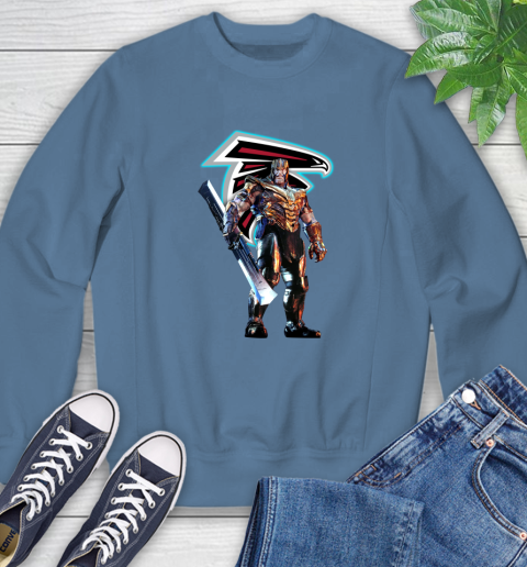NFL Thanos Gauntlet Avengers Endgame Football Atlanta Falcons Sweatshirt 7