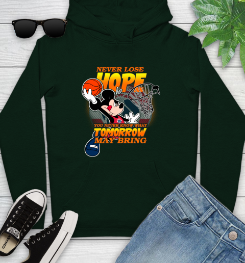 Washington Wizards NBA Basketball Mickey Disney Never Lose Hope Youth Hoodie 14