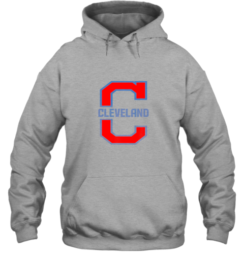 n01d cleveland hometown indian tribe vintage hoodie 23 front sport grey