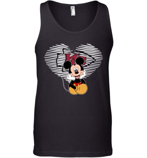 NFL Kansas City Chiefs The Heart Mickey Mouse Disney Football T Shirt kEjIUxxYN7z unisex tank 17 95 151514 front black
