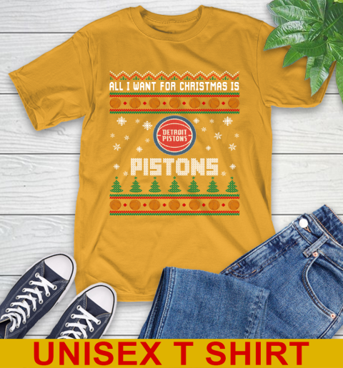 NBA Basketball All I Want For Christmas Is Detroit Pistons 2